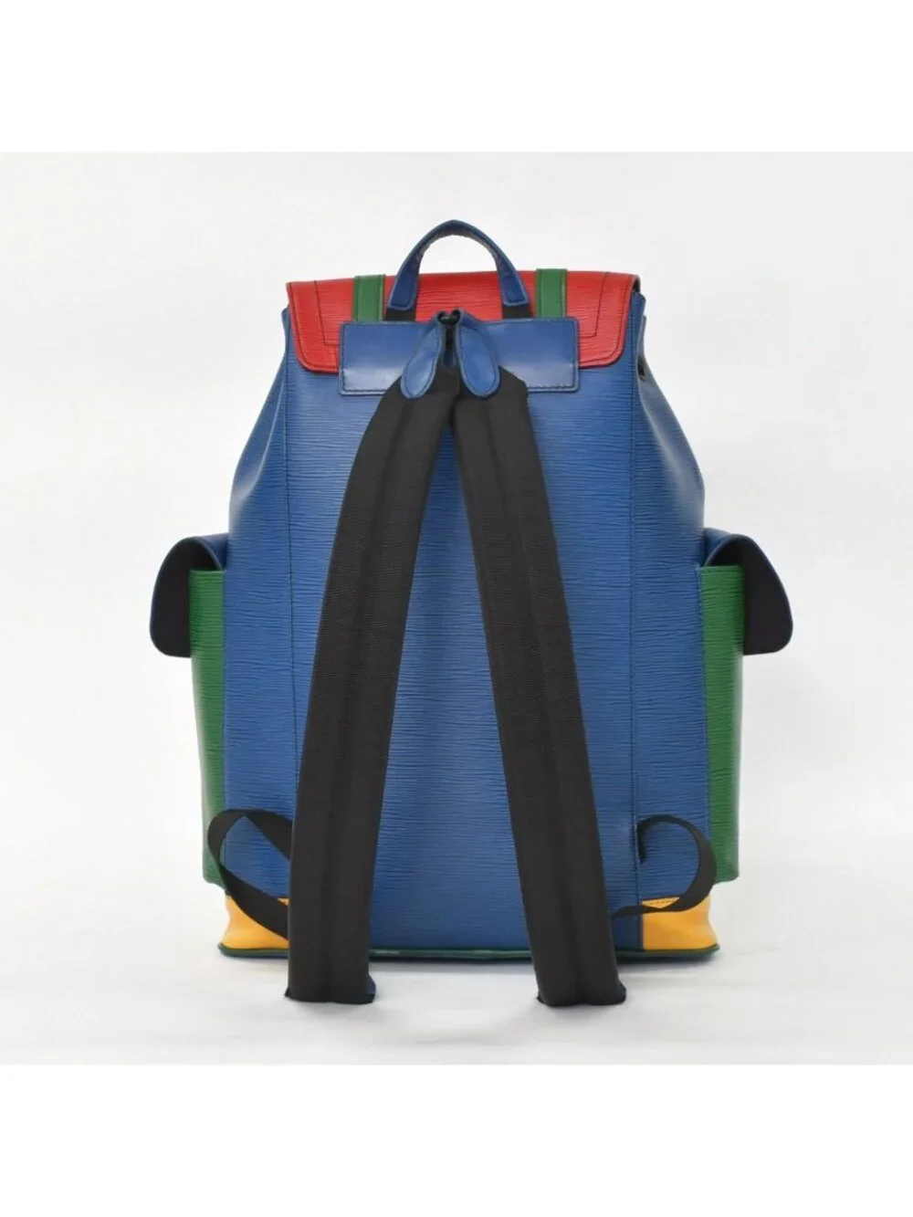 Louis Vuitton Epi Christopher PM Backpack Blue Red Green